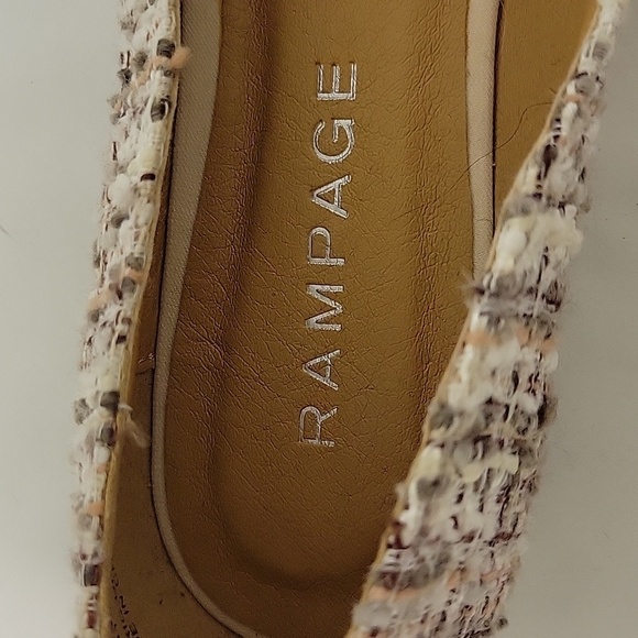Rampage, women's Coolsie boucle rhinestone ballet flats sz 7, NWOT - Picture 4 of 7